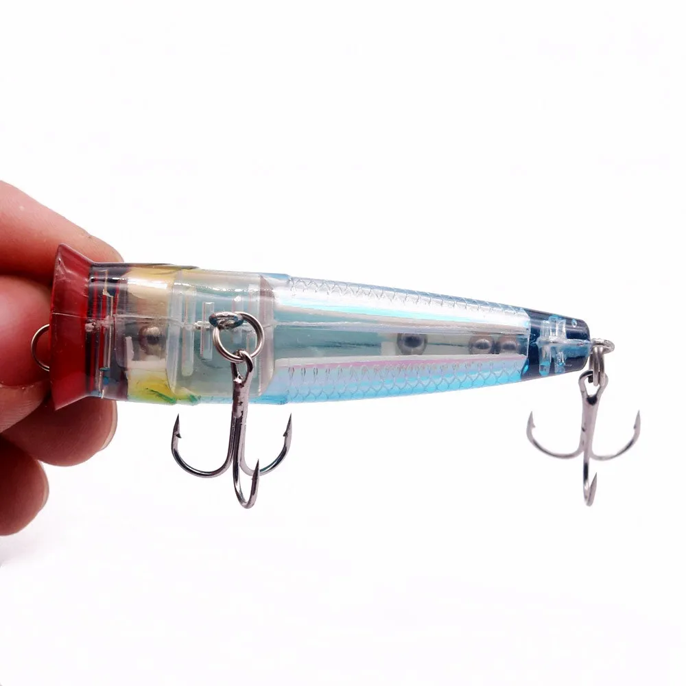 1pcs Top Water Popper Wobbler Fishing Lure 7cm 10g Japan Isca Artificial Crankbait Hard Baits Fake Fish Carp Pike Fishing Tackle