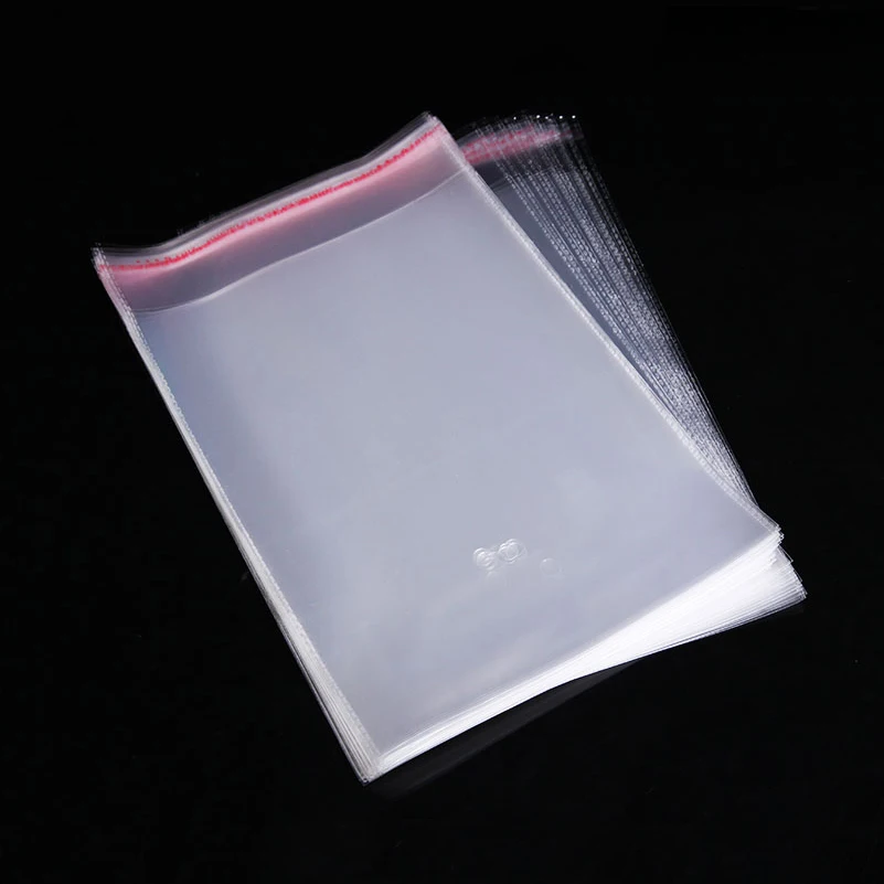 Transparent Self-adhesive OPP Poly Plastic Envelope Packaging Bags Self Sealing Resealable Clear Cellophane Bag Plastic Baggie