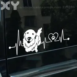 Golden Retriever Dog Stickers Car Stickers on Car Styling Laptop Sticker Decal Motorcycle ( Yellow / Silver White ) 15