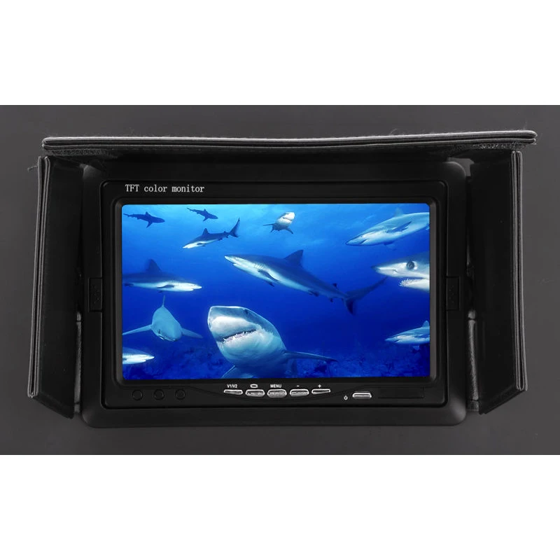 Cámara de pesca submarina 600TVL, con Cable de 20M, buscador de peces, 7 ", TFT LCD, 2 uds., conjunto de LED blanco