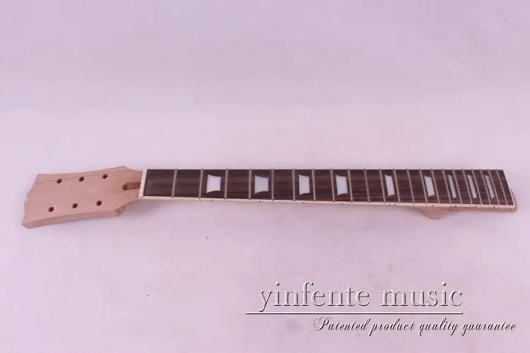 Unfinished electric guitar neck  mahogany rose wood fingerboard