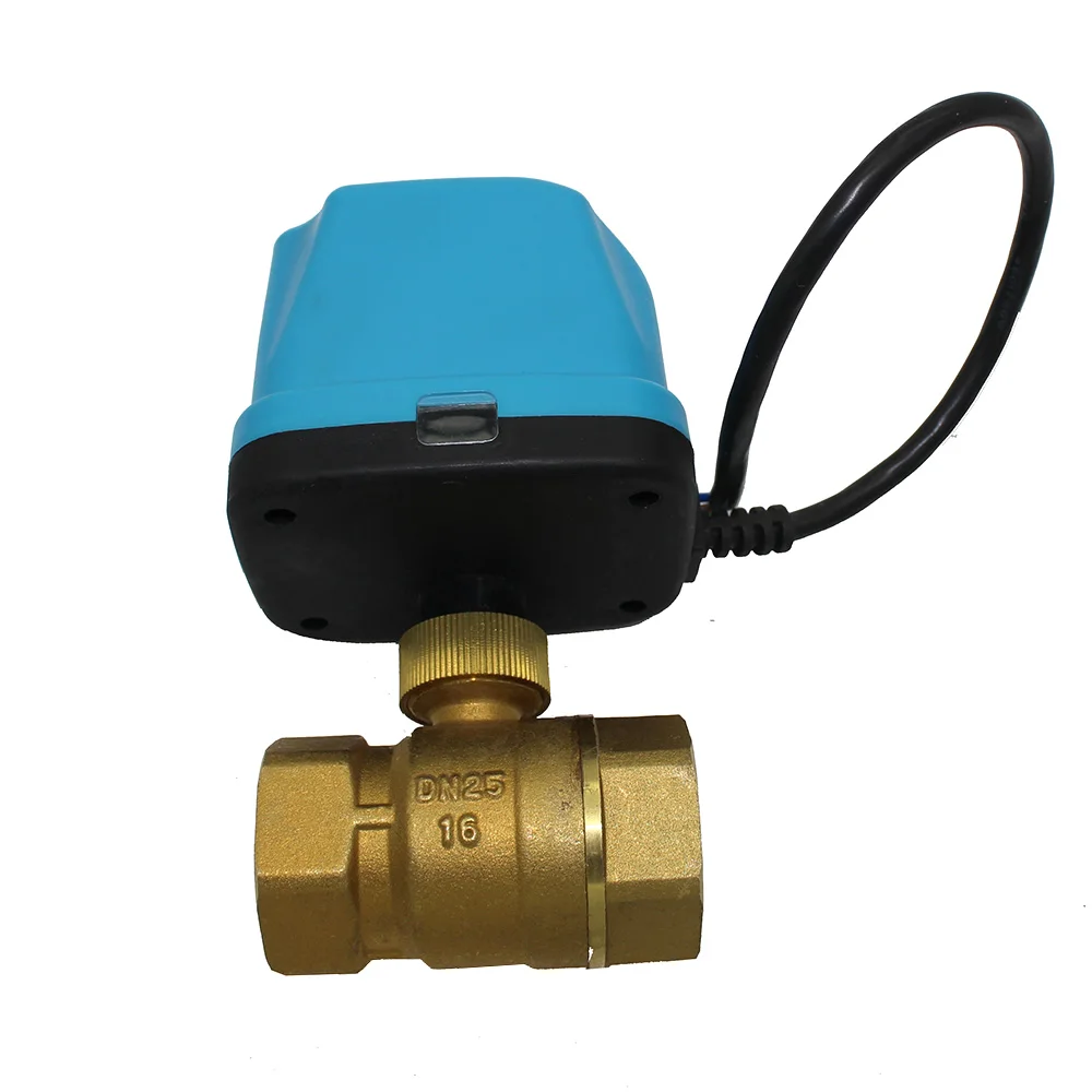 DN25 2 way motorized ball valve electric ball valve motorized valve electric thermal actuator  manifold radiator heating vavle