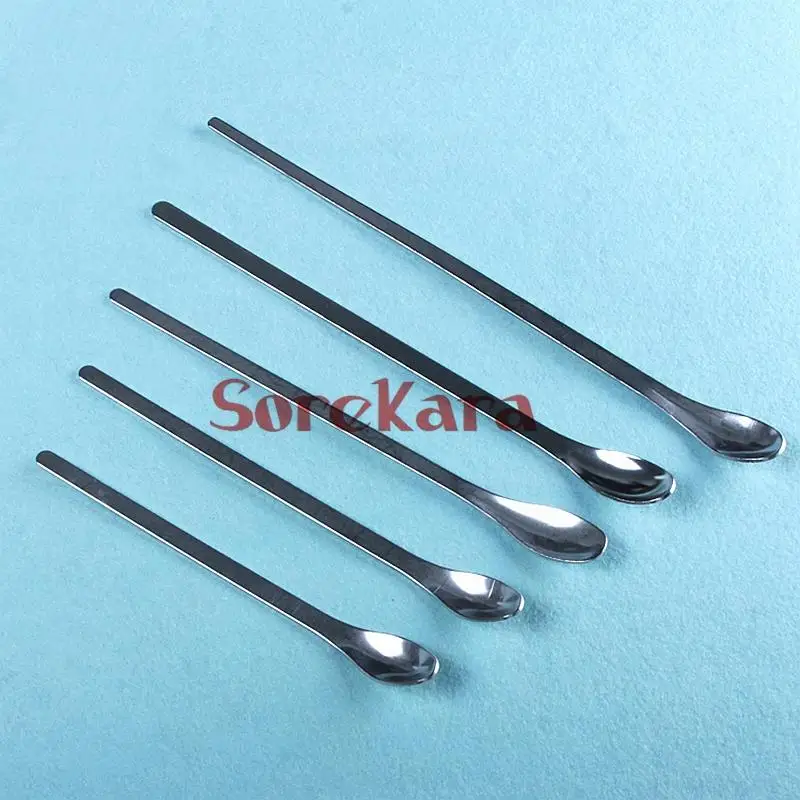 Length 16mm 18mm 20mm 22mm 25cm Stainless Steel Medicinal Spoon Ladle Pharmacy Lab Supplies