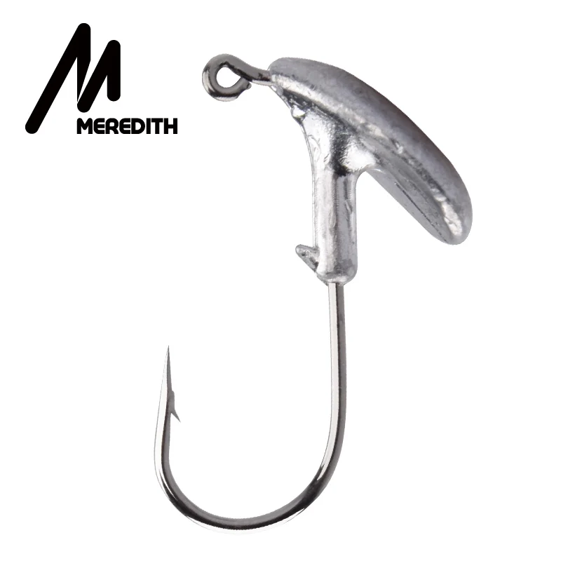 Meredith Blood Slot Jig Head anzuelo de carbono para vinilos - imagen 4