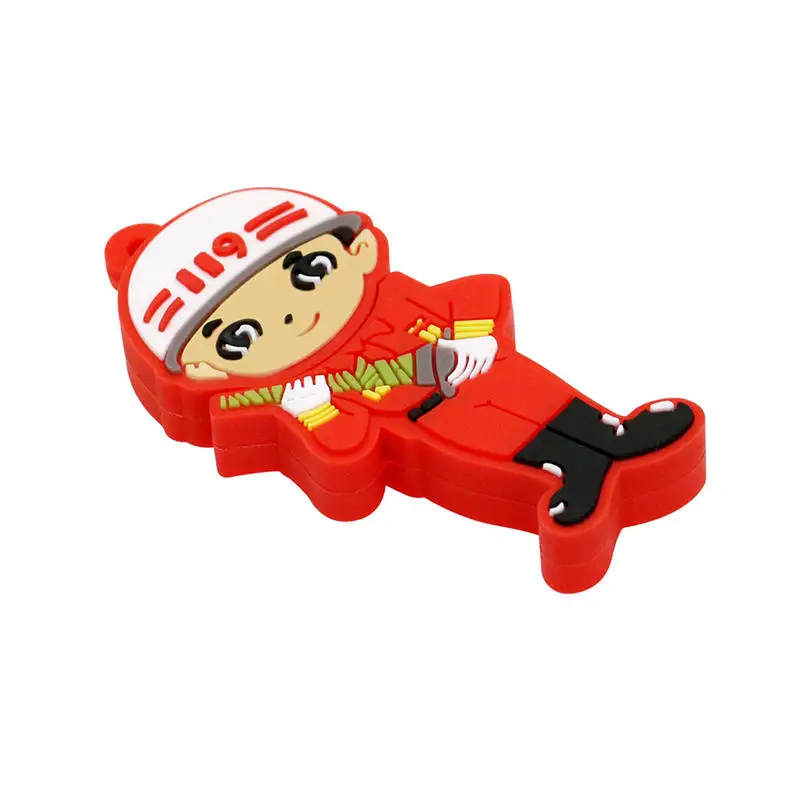 Cartoon Fireman Pendrive Fire Truck/Water Valve Usb Flash Drive 32GB 16GB 8GB 4GB Memory Stick Fire Extinguisher Gift Usb Card