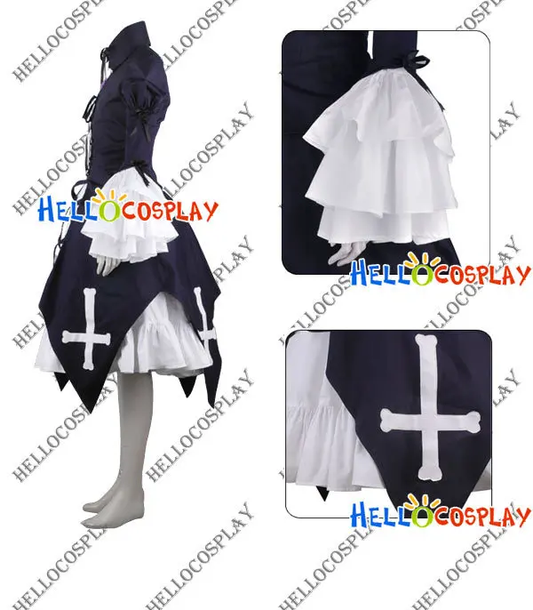 Rozen Maiden Suigintou Cosplay Costume H008