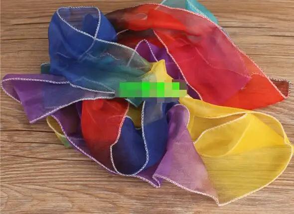 Colored Gloved Change Scarves ( 3.6m rainbow scarf )magic props Christmas toys YH1095