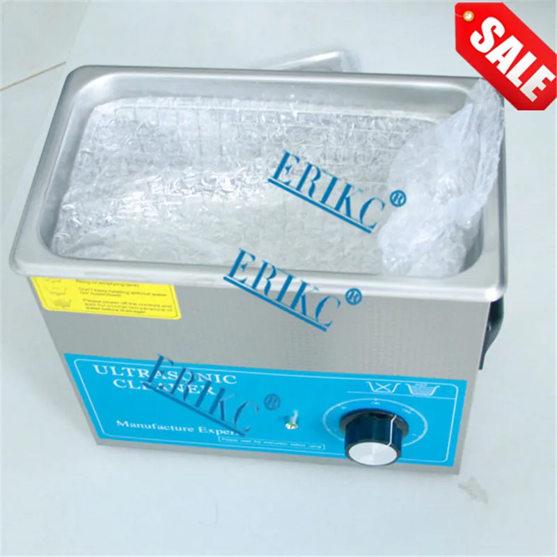 ERIKC Common Rail Injector Engine Parts Cleaning Machine Auto Fuel Inyector E1024046 Ultrasonic Cleaner Tester 220V, 6L