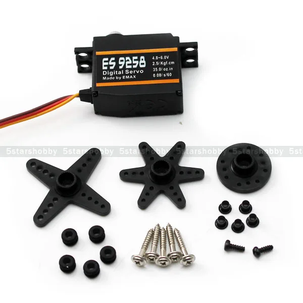 EMAX ES9258 Metallo Digitale Cuscinetto Servo di Coda per RC 450 500 Elicottero