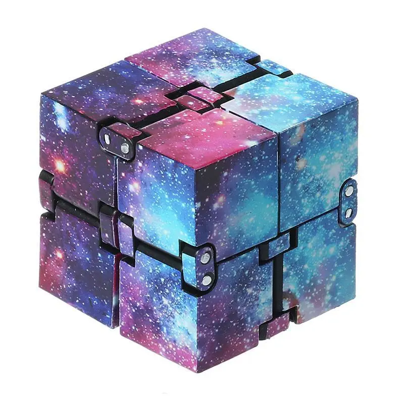 Cube magique Infinity pour enfants et adultes, jeu de société 2x2x2, Mini doigt EDC, bloc de soulagement du Stress, jouet amusant