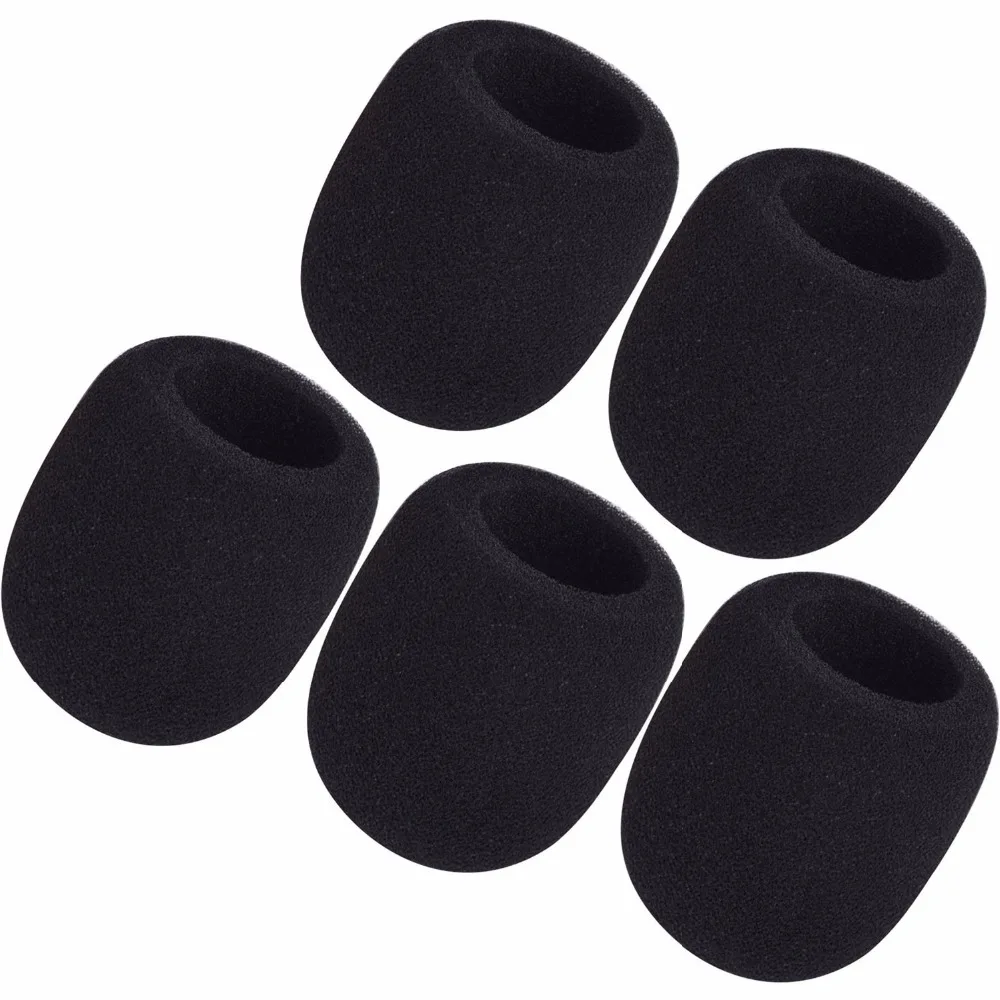 Bolymic 5 Pack Microphone Windscreen Foam Sponge for A58WS SM48 Beta58A 565SD Vocal Microphone