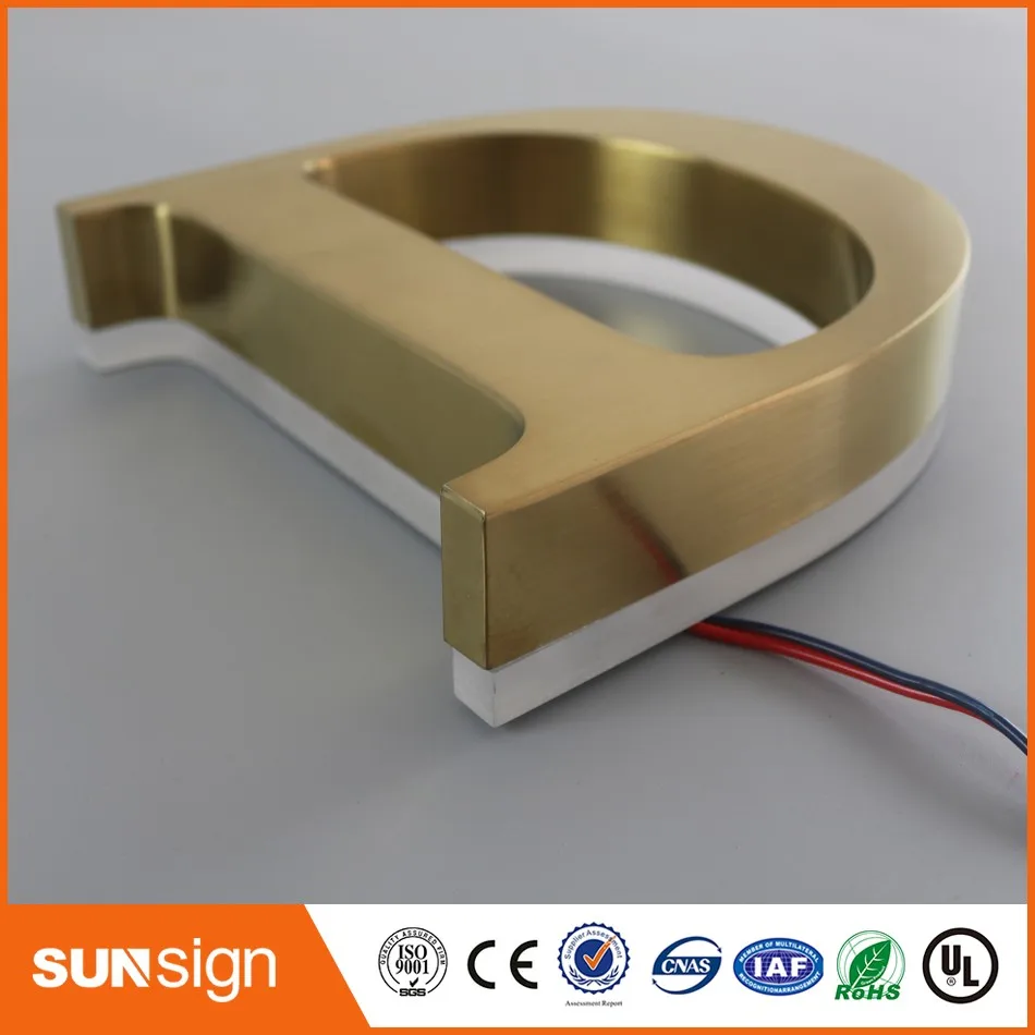 Reclame 304 Rvs Type Backlit Borden