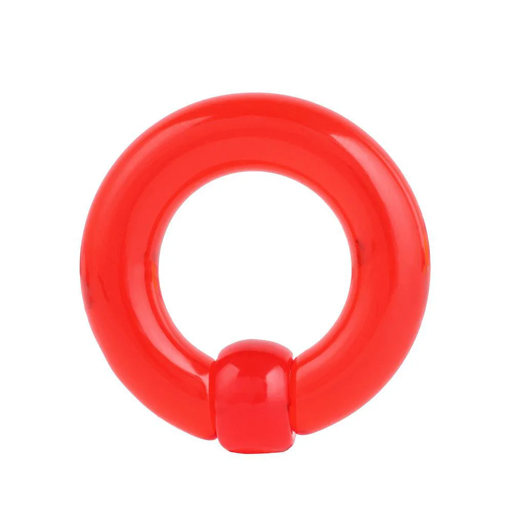 1PC Acrylic Nose Ring Piercing Captive Bead Rings Septum Clickers 2-8mm/0-12G Body Jewelry Nipple Piercings Segment Rings