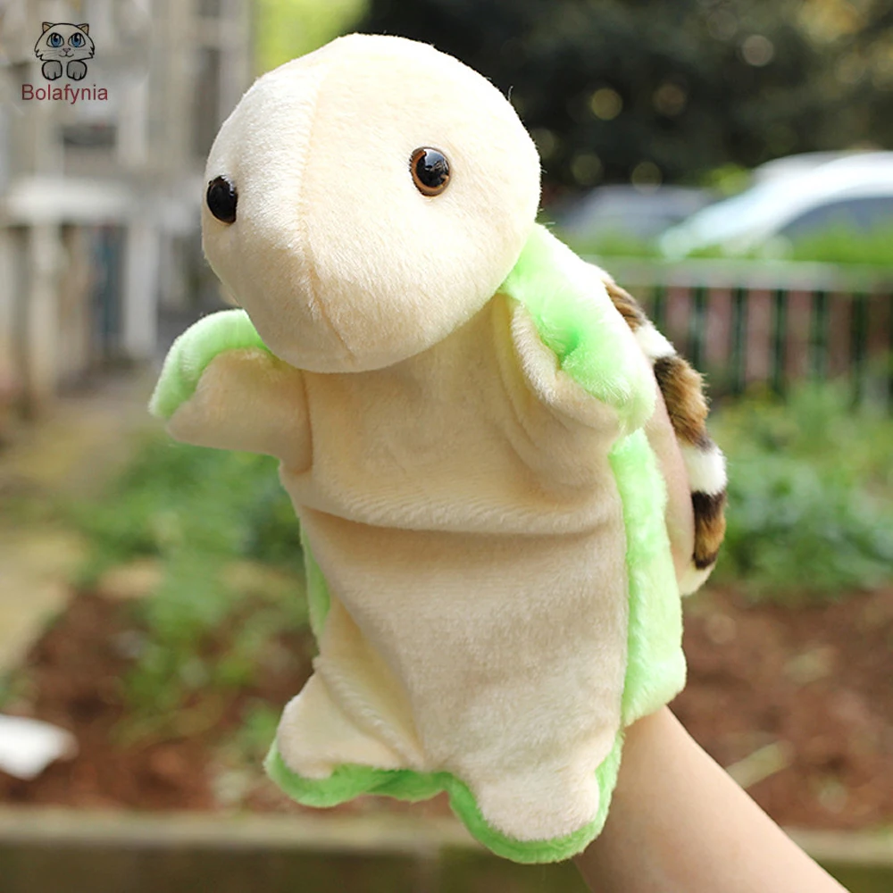 Baby Hand Puppet Tortoise Turtle Plush Stuffed Toy