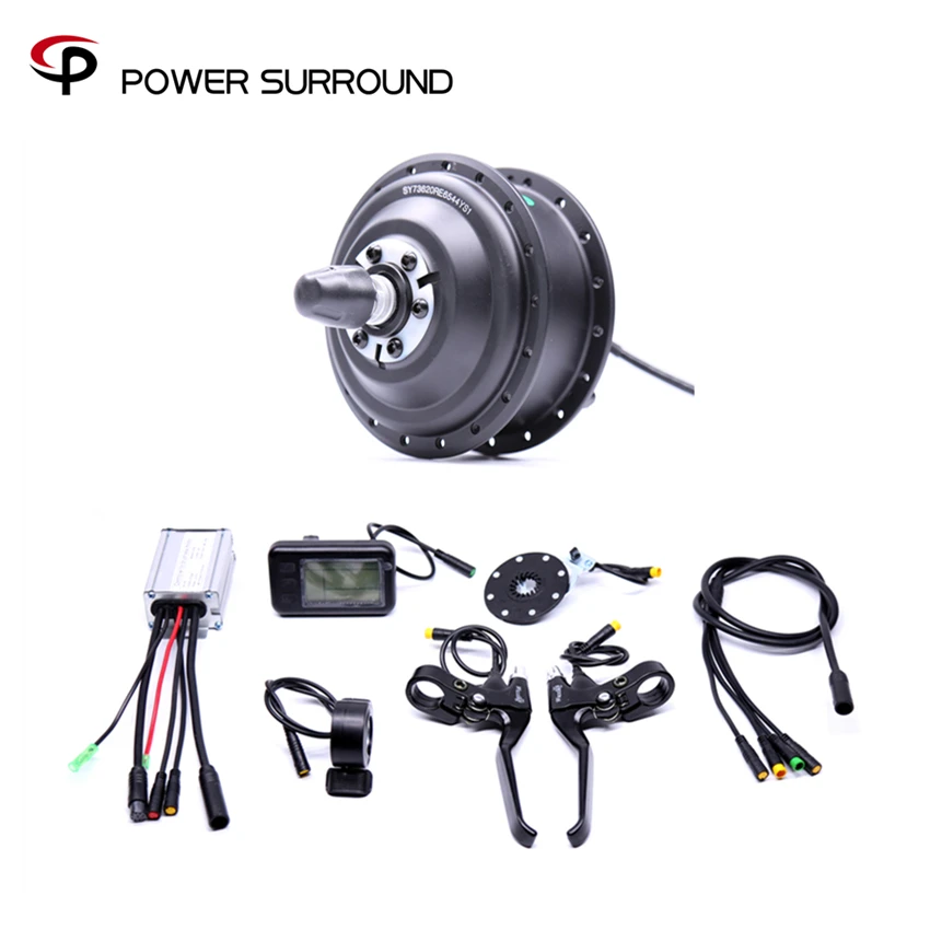 

Waterproof Electric 36v350w Front/rear Bike Conversion Kit Brushless Hub Motor wheel bicycle With Ebike System