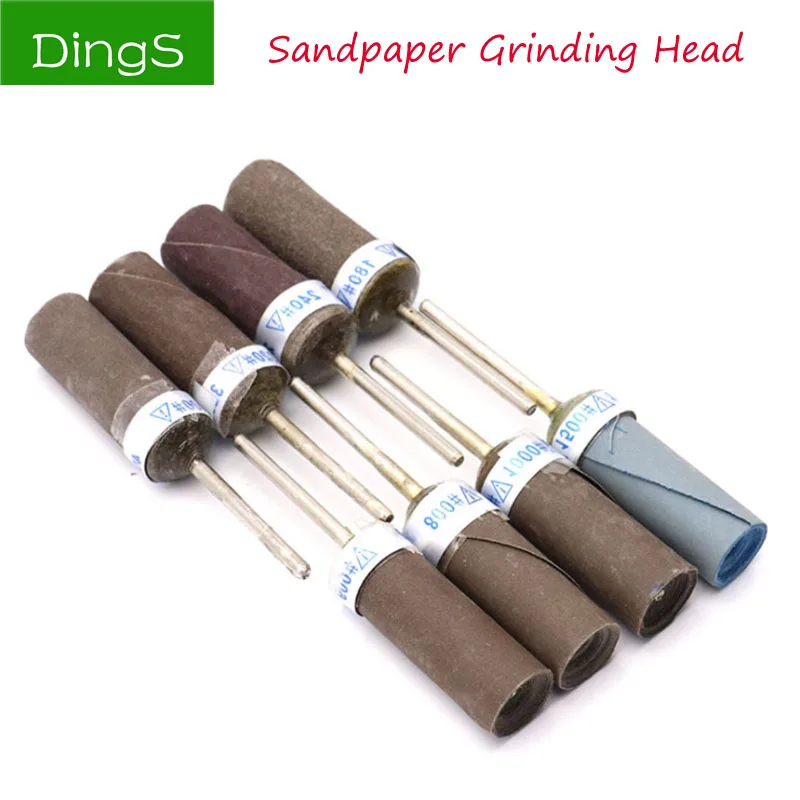 

10pcs 2.35mm Shank Sanding Bands Sandpaper Grinding Wheels Head For Dremel Electric Drill Accessoriess Abrasive Rotary Tools