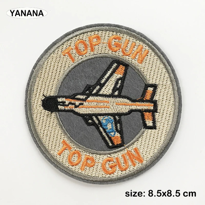 Top Gun NAVY air force naszywki na ubrania DIY paski aplikacja naszywki na ubrania żelazko na kreatywne odznaki Parches