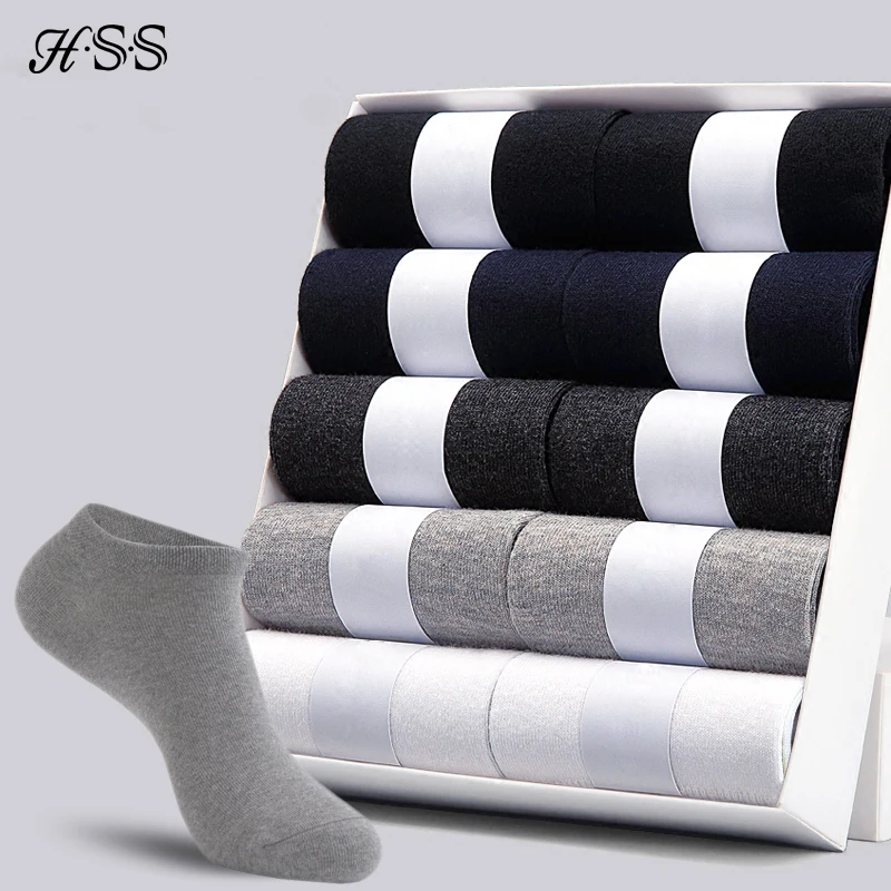 HSS Brand 12Pairs / lot Men Cotton Socks Summer Thin Breathable Socks High Quality No Show Boat Socks Boy Students Short Sock