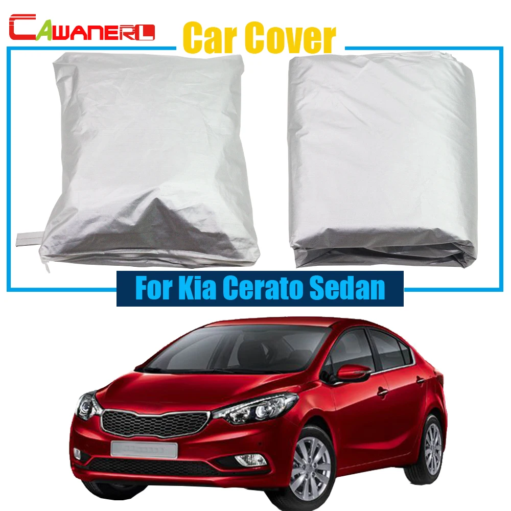 

Cawanerl For Kia Cerato Sedan Car Cover Sun Shield Snow Resistant Protector UV Anti Cover Quality Warrant !