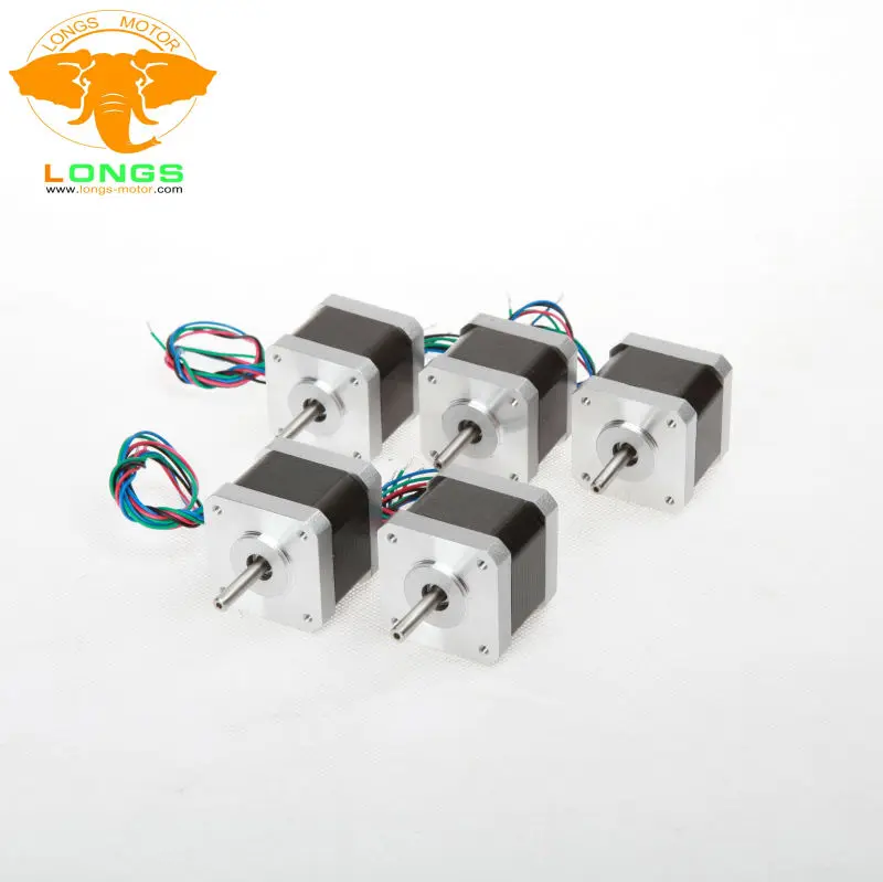 

5PCS NEMA 17 Stepper Motors 17HS4401N 1.7A Minebea bearing Mill Robot RepRap Makerbot Prusa 3D Printer LONGS MOTOR