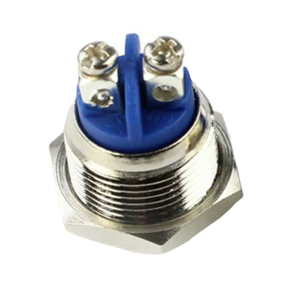 12mm 16mm 19mm 22mm Metal Momentary Push Button 1NO ON OFF Industrial Car Micro Switch