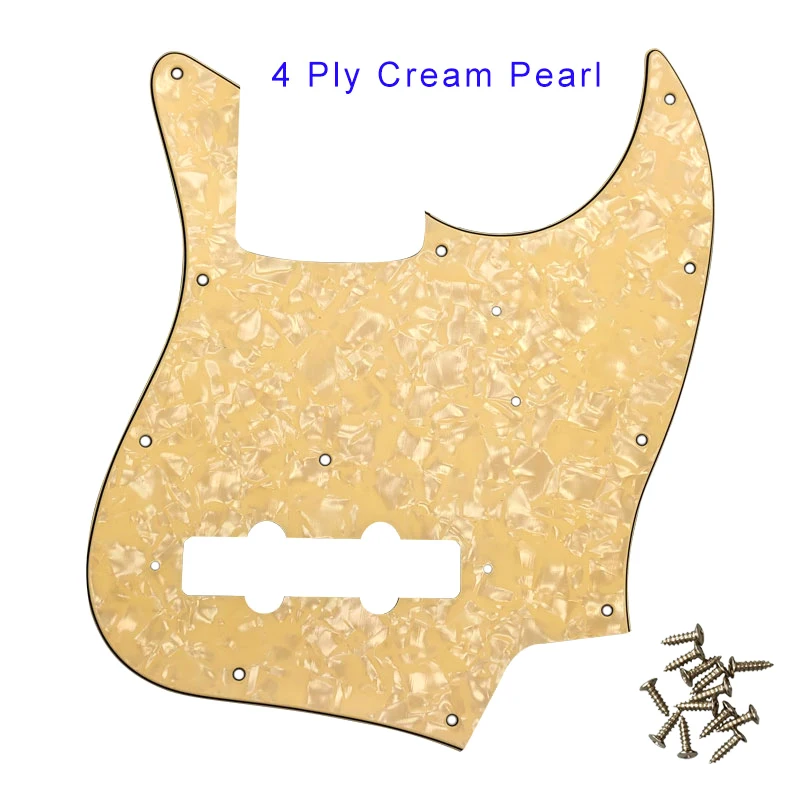 Fei Man - Custom Pickguards, 4 String For Fender MIJ, Japan, Jazz Bass, JB Guitar, Scratch Plate, 11 Screws