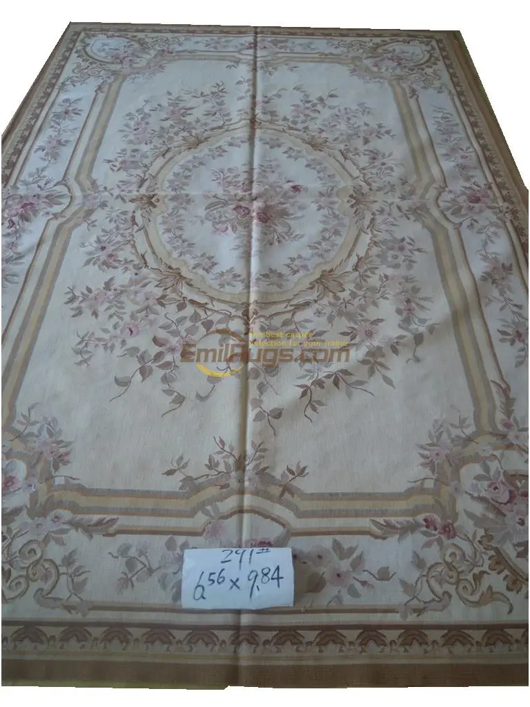 Carpet Handmade Big Carpet For Living Room Square Rug Aubusson Carpet Natural Sheep Wool