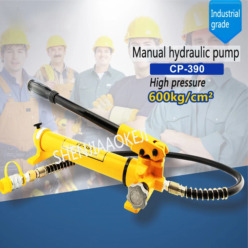 Manual hydraulic pump 600kg/cm2 Ultra high pressure pump Manual pump Sealed/no oil leakage commercial manufacture CP-390