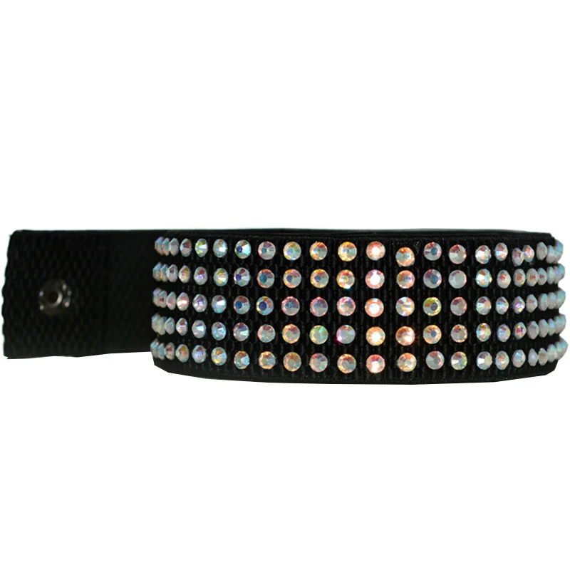 Cinturón de baile latino con diamantes de imitación, accesorio profesional para mujer, novedad