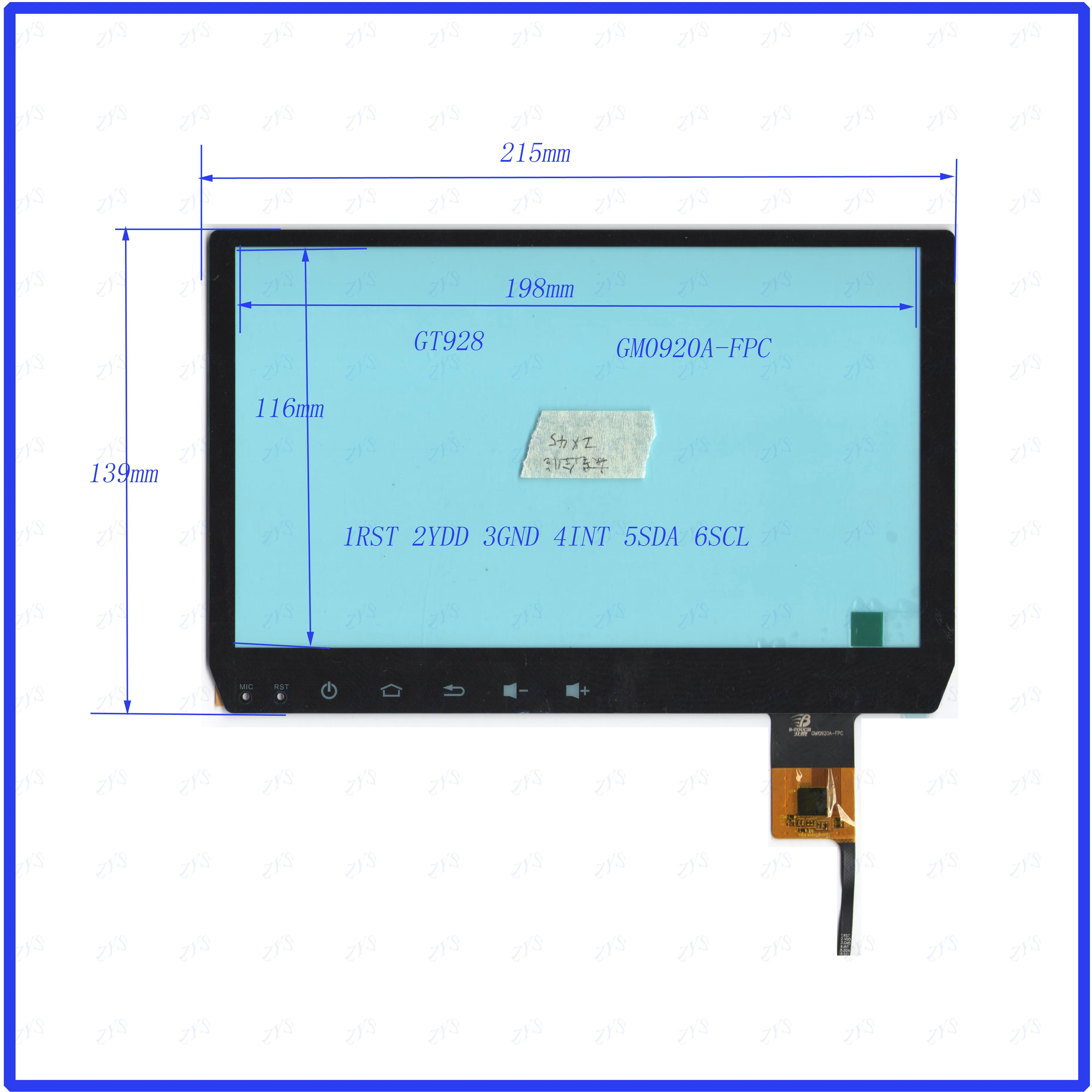 

ZhiYuSun Freeshipping GMJ0920A 215*139mm Capacitive screen GT928 IX45