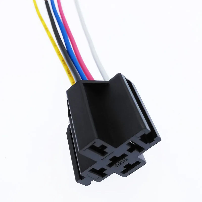 Wstępnie okablowany 5-pinowy uchwyt gniazda montażowego przekaźnika 12 V 40 A Długość linii 12 cm