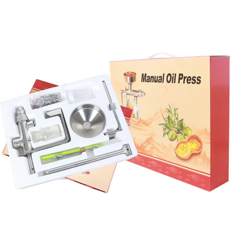 Manual Oil Press Household Peanut Oil Olive Oil Nut Seed Oil Press Hy-03