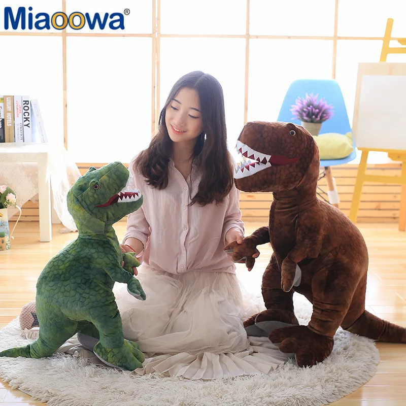 50cm-80cm Simulation Dinosaur Plush Toys Stuffed Animals Plush Dinosaur Pillow Tyrannosaurus Rex Dolls Kids Girls Gifts