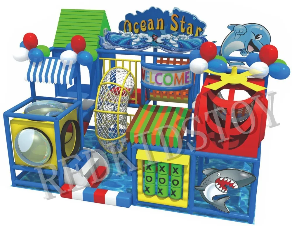 CE Approved Premium Quality Sea World Themed Indoor Play Maze IP-SW01