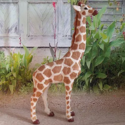 simulation cute giraffe large model polyethylene&furs giraffemodel home decoration props ,model gift d695