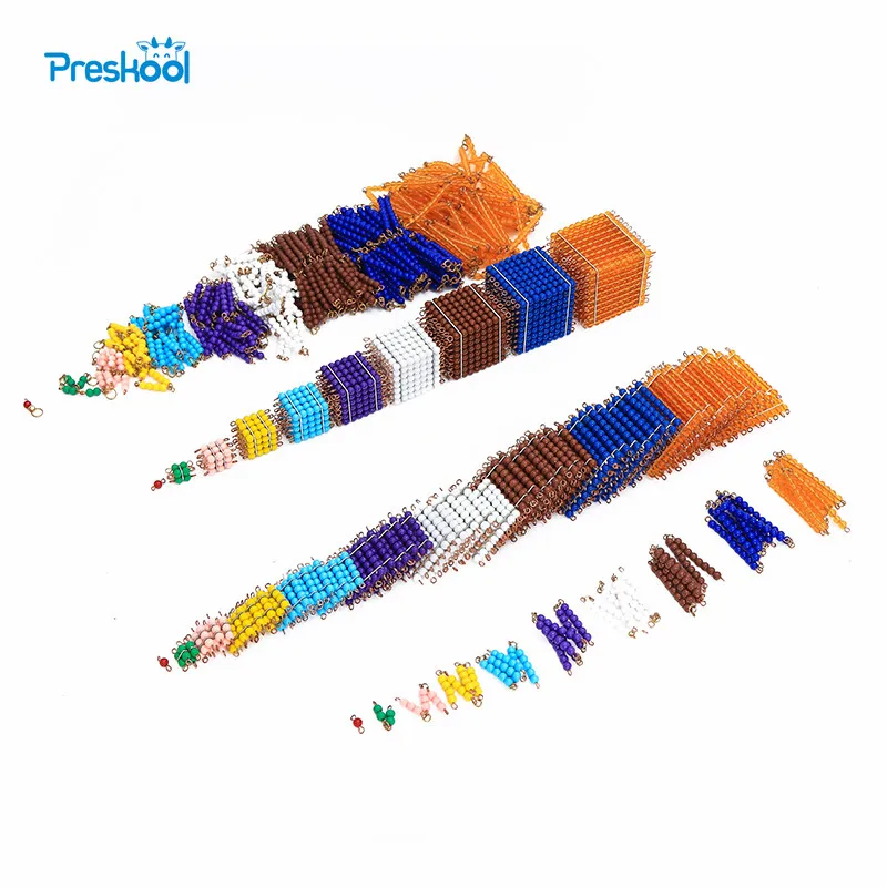 Montessori Kids Toy Baby Set of Beads Materials Preschool Brinquedos Juguets