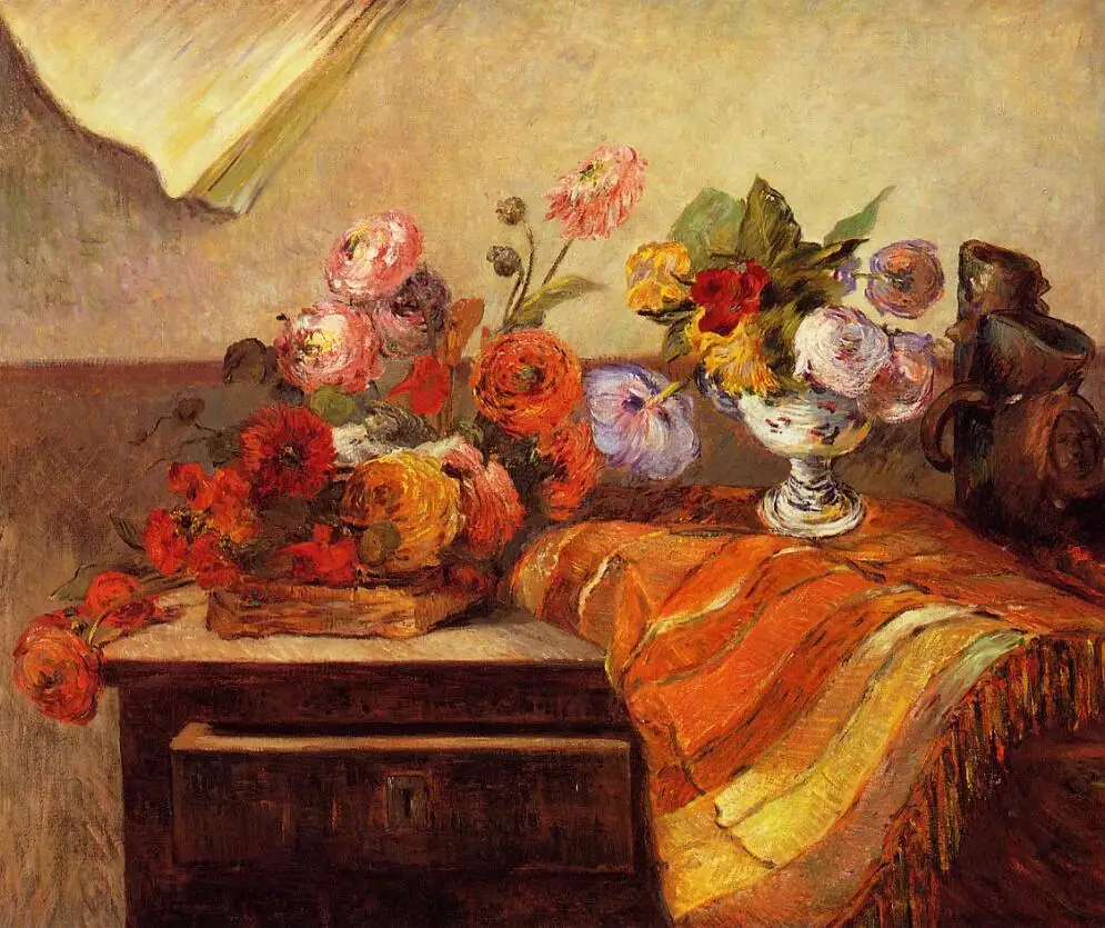 

High quality Oil painting Canvas Reproductions Pots and Boquets (1886) by Paul Gauguin hand painted