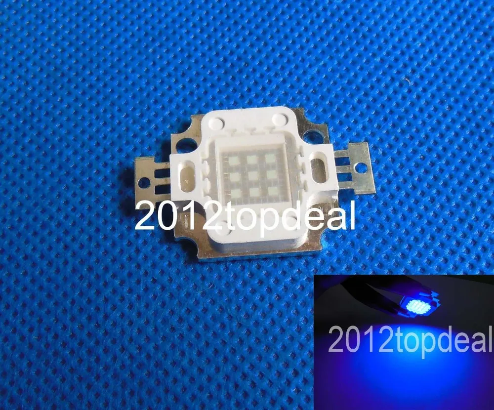 UV 365NM 380NM 395NM 420NM Ultraviolet LED Bulb Chip 8mm/12mm/16mm/20mm Base - Foto 5