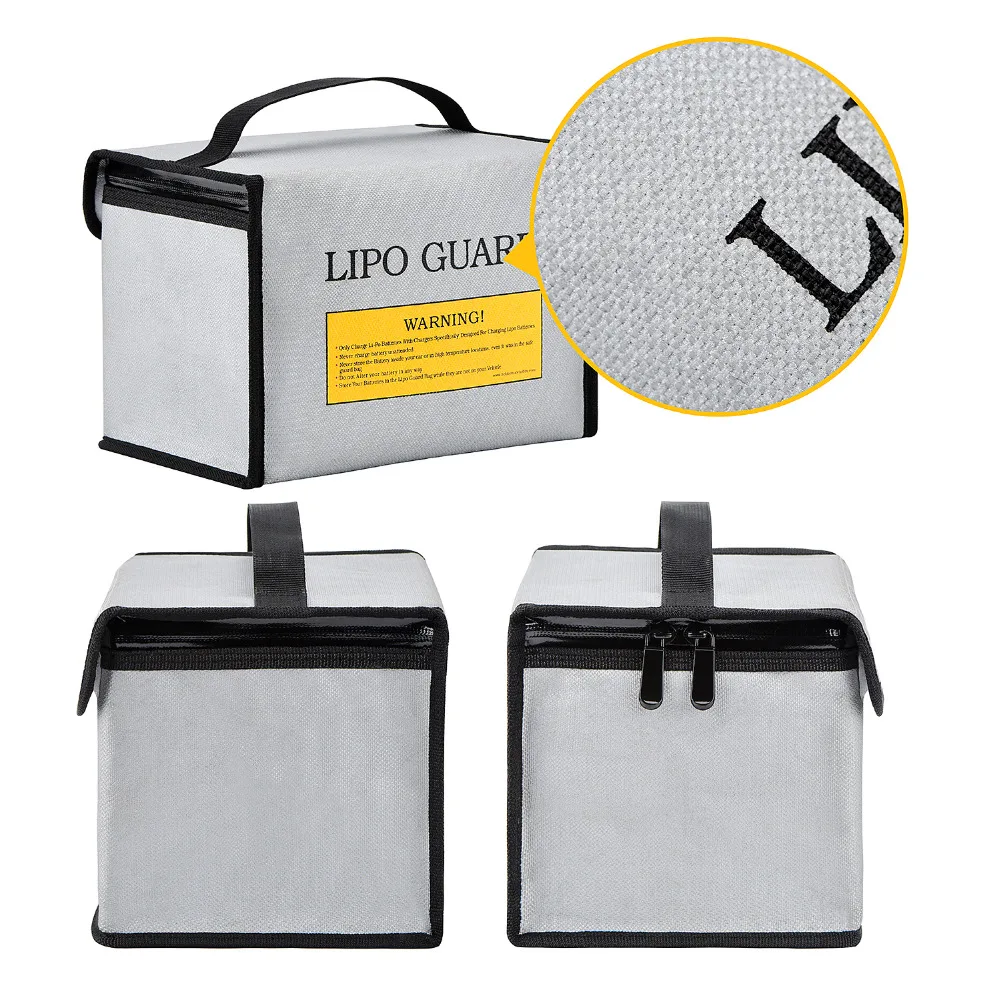 HOBBYMATE Lipo Battery Safe Bag LiPo sacks Guard Fireproof - for Lipo Battery Charge & Storage Bag waterproof