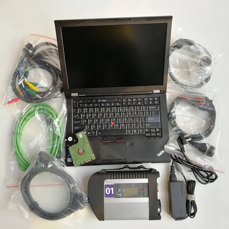 Automotive Car Diagnosis Scanner Laptop Computers T410 I5 4G MB Star C4 SD Connect C4 Compact 320GB HDD with Software