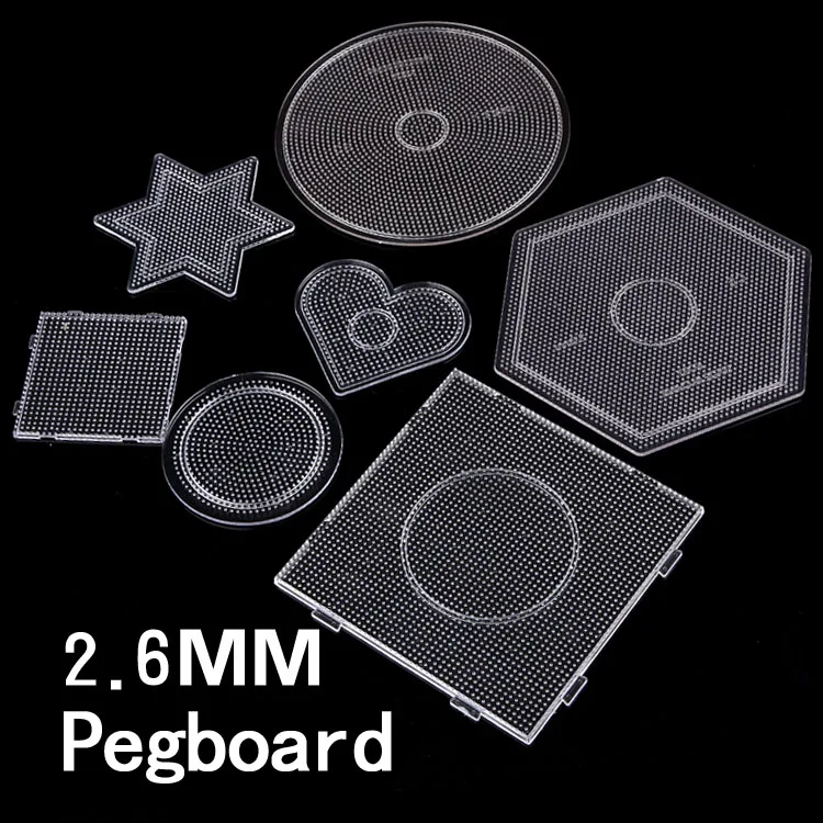 7 type selection 2.6mm perler PUPUKOU beads template Pegboard for hama beads tool diy toy DIY educational puzzle beadbond