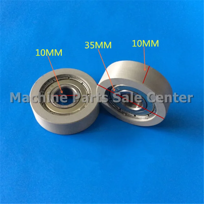 

SWMAKER 10*35*10mm F type plastic nylon package pulley with bearing 6000 Polyurethane for 3D printer flat Flat roller wheel