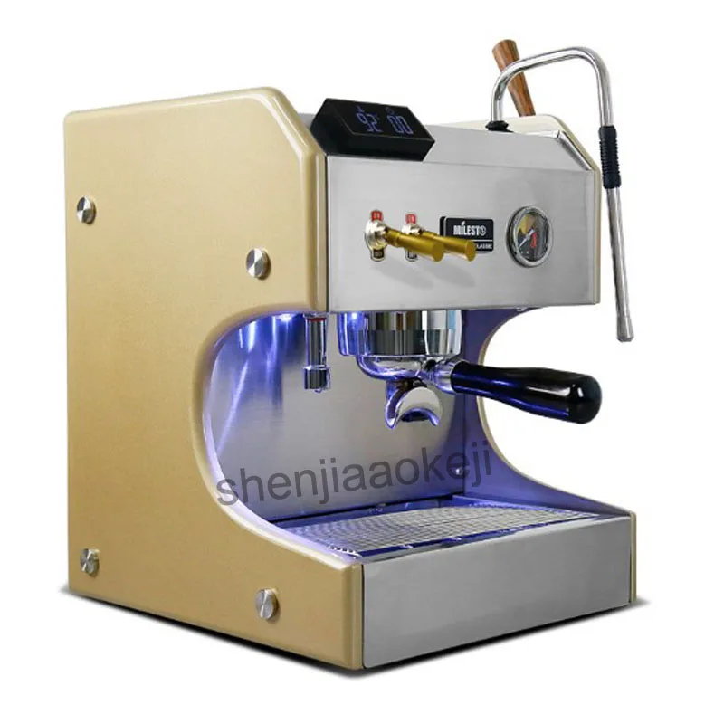 EM-20 doméstico de aço inoxidável comercial italiano máquina de café expresso EM-20 semiautomática bomba dupla máquina de café 3750w