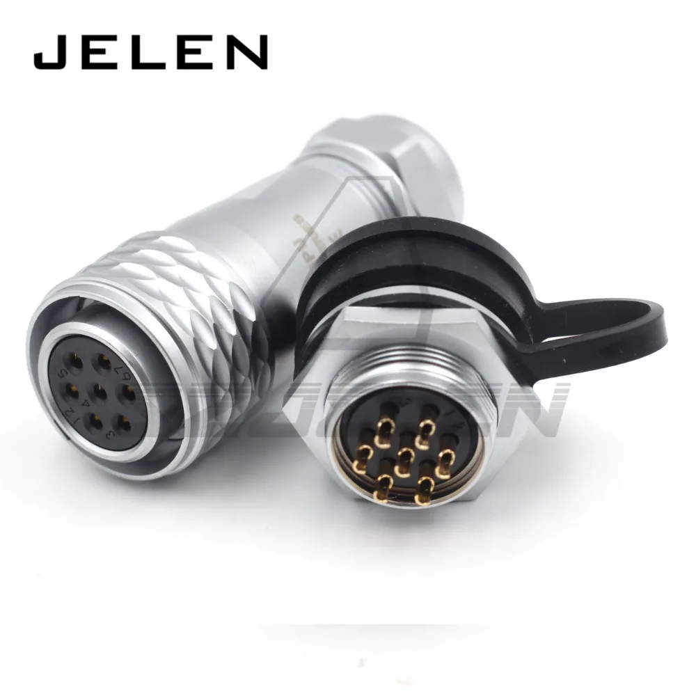 

WEIPU SF2010/SF2012 7Pin Circular Cable Connector,IP68 Waterproof Panel mount Connector,Rated current 10A