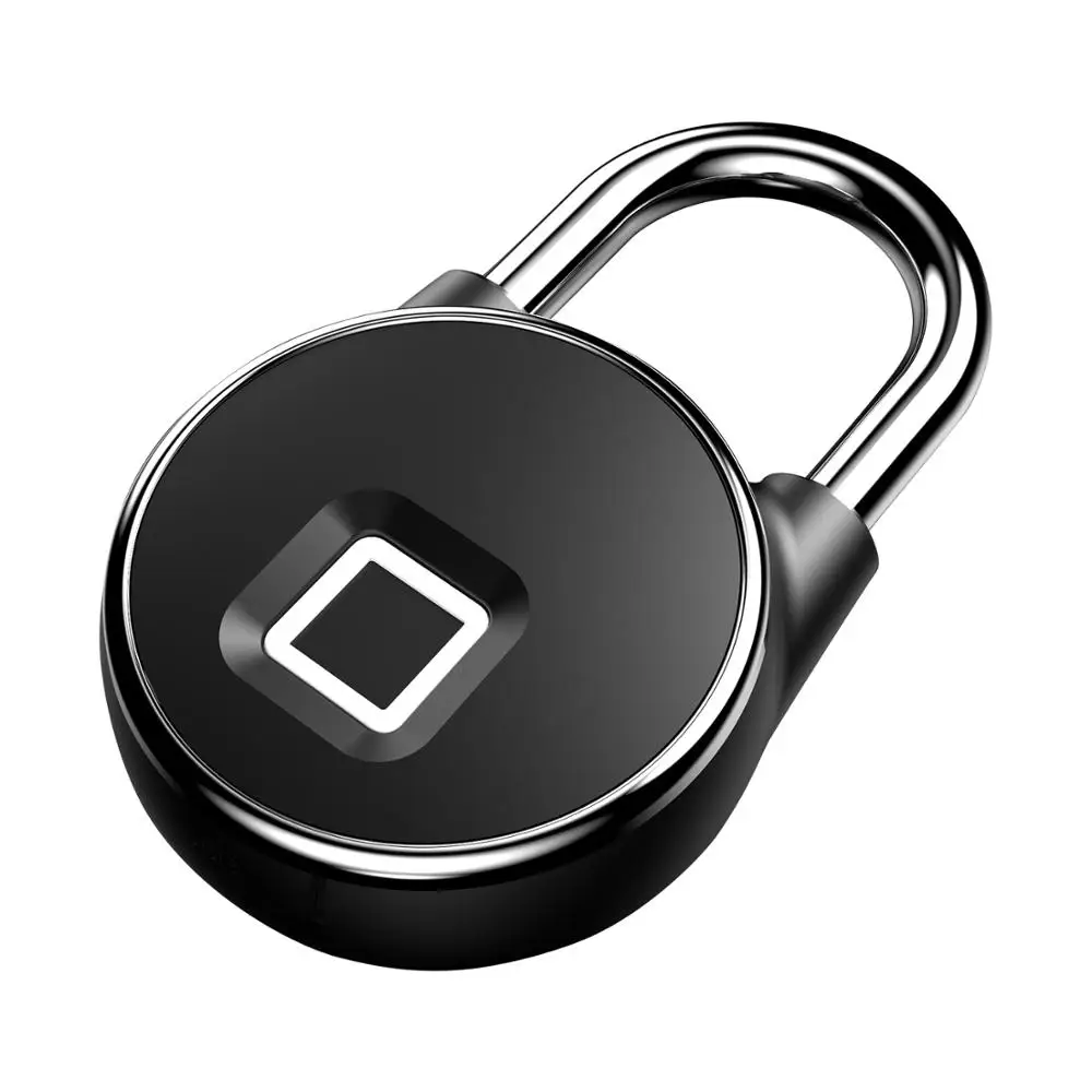 USB Rechargeable IP66 Waterproof Smart Biometric Fingerprint Padlock Safety Lock For Locker Anti-Theft Security Door Luggage Bag