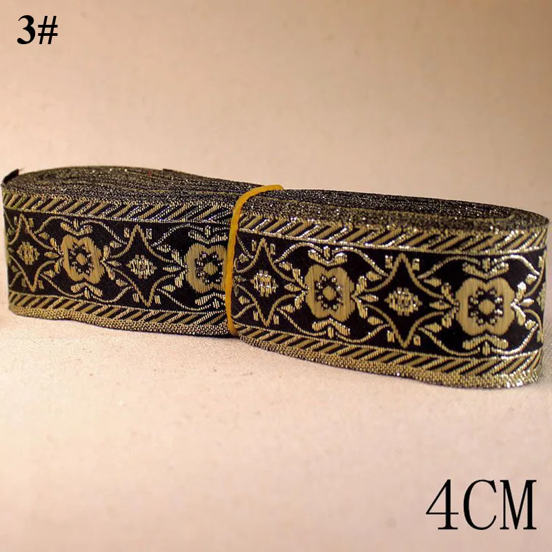 5yards/lot embroidered National webbing DIY handmad sewing National ribbon Carpet decorative edge Upholstered benches accessory