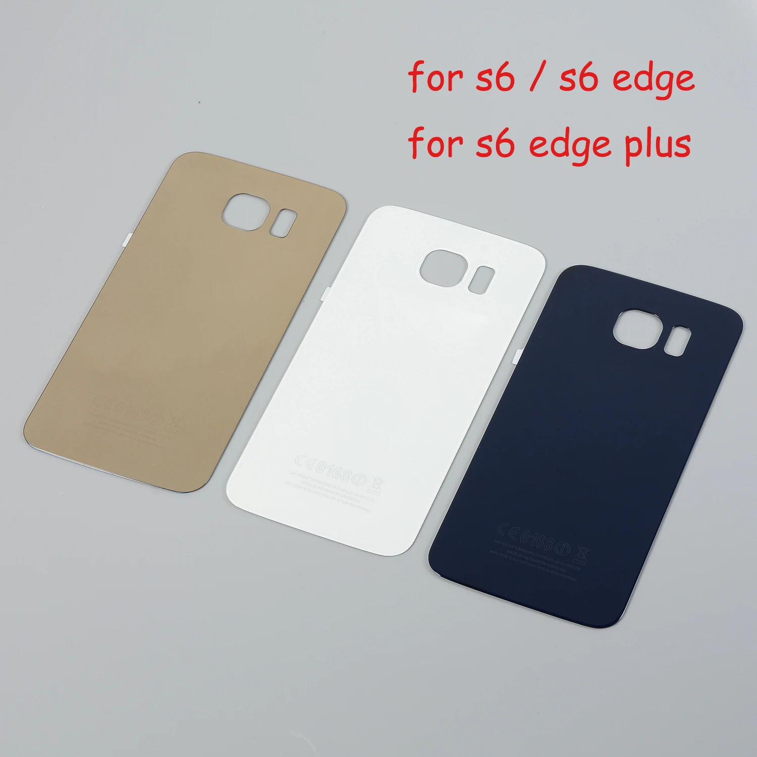 

Glass Housing Case For Samsung Galaxy S6 G920F S6 edge G925F S6 edge Plus G928F Battery Cover Lid Panel chaiss Adhsive Rear Door