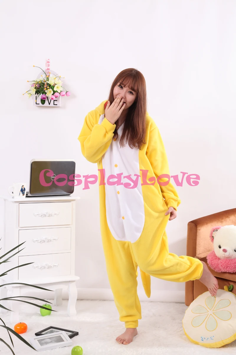 Пижама в виде дракона желтого цвета, костюм для косплея животного, Детская Пижама для взрослых, комбинезон, мультяшная одежда для сна, Пижама