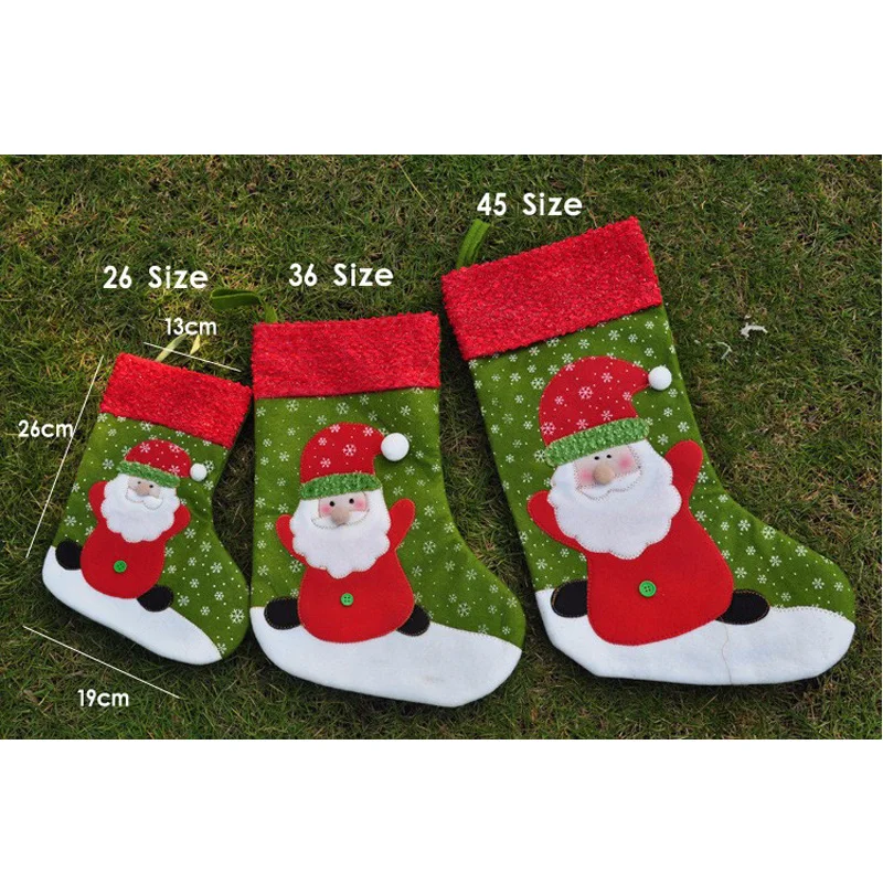 Creative Christmas stockings Santa Claus Snowman gift bags Home Party Decoration Gift Bag Christmas Supplie