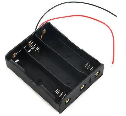 10 PCS 18650 Batterie Fall Lagerung Box Fall Kunststoff Halter Mit Draht Führt für 3x18650 Batterien Löten Cnnecting schwarz Digital